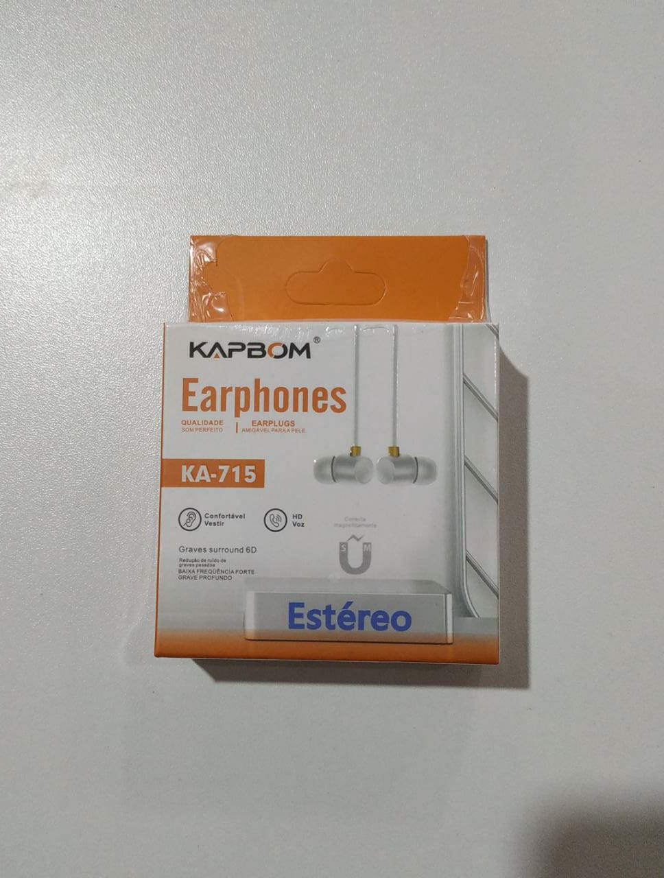  - Fones - 7893484007152 - Kapbom - unidade    Cod. KA-715 fone p2 com microfone