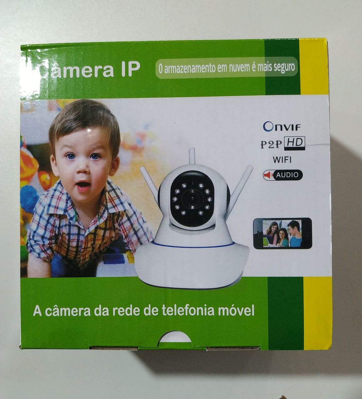  - Cmeras - Kapbom - unidade    Cod. KAP-S069 Cmera IP Wifi HD Com udio 3 Antenas