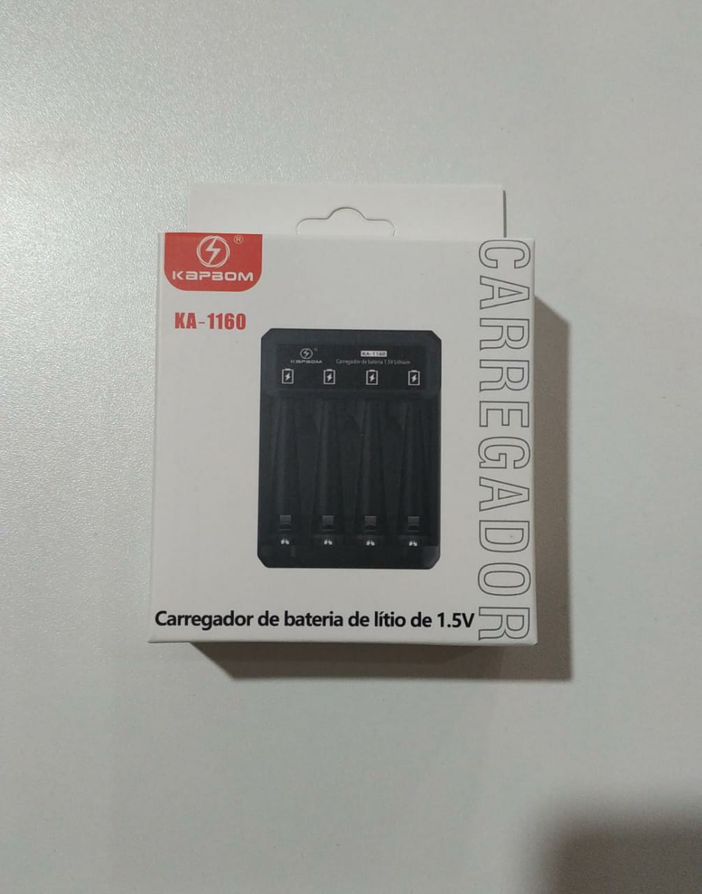  - Carregadores - Kpbom    Cod. CARREGADOR DE PILHA KA-1160