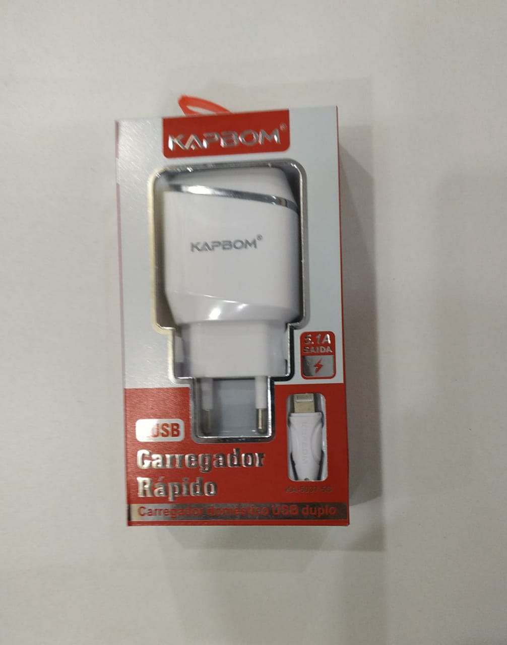  - Carregadores    Cod. CARREGADOR IPHONE DUAS ENTRADAS USB KA-5037-5G 