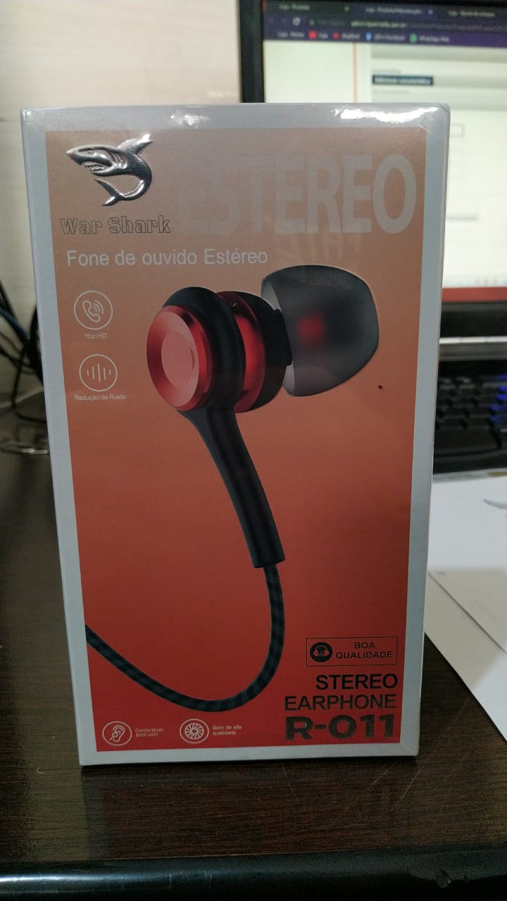  - Fones - Altomex - unidade    Cod. R-011 Fone de ouvido Entrada P2 Com Microfone