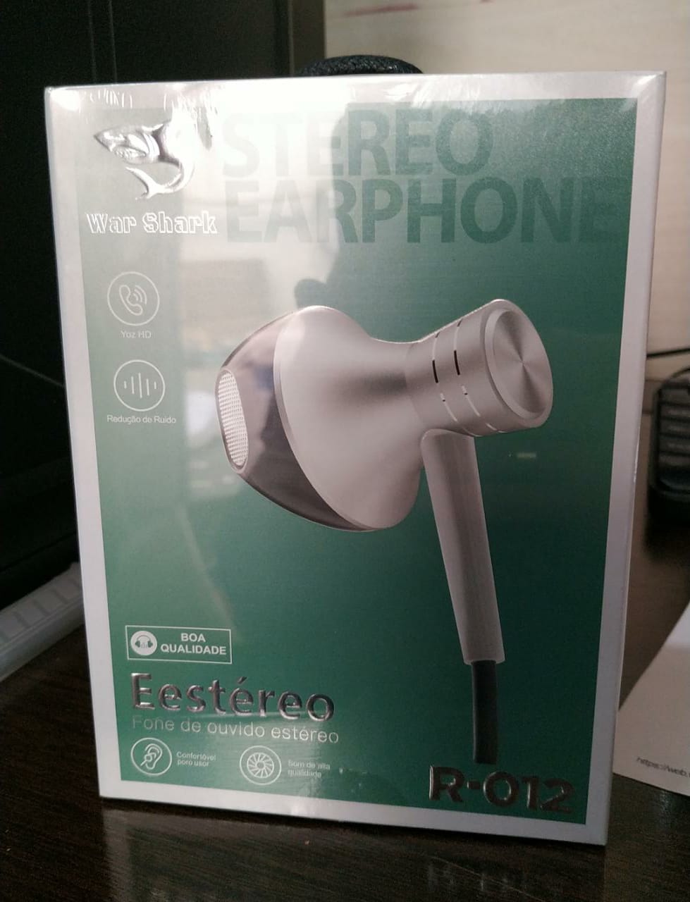  - Fones - unidade    Cod. FONE DE OUVIDO ESTREO R-012