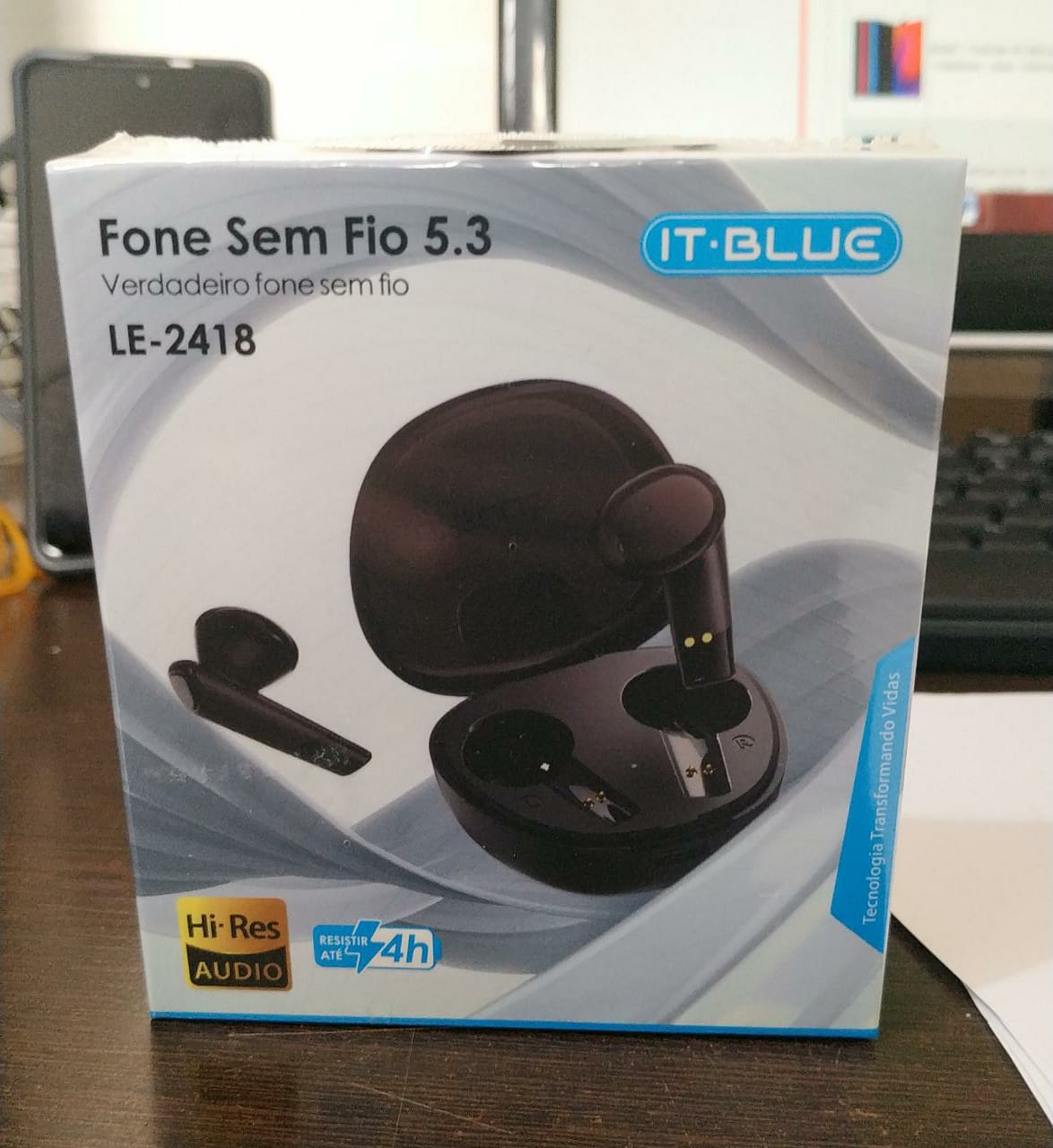  - Fones - it-Blue - unidade    Cod. LE-2418 Fone de Ouvido Sem Fio