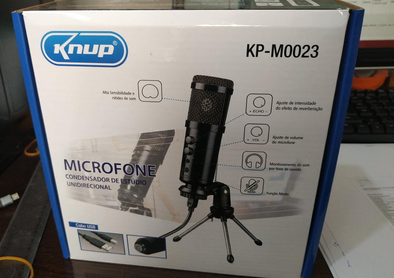  - Microfone - Central - unidade    Cod. MICROFONE ESTDIO CONDENSADOR KP-M0023