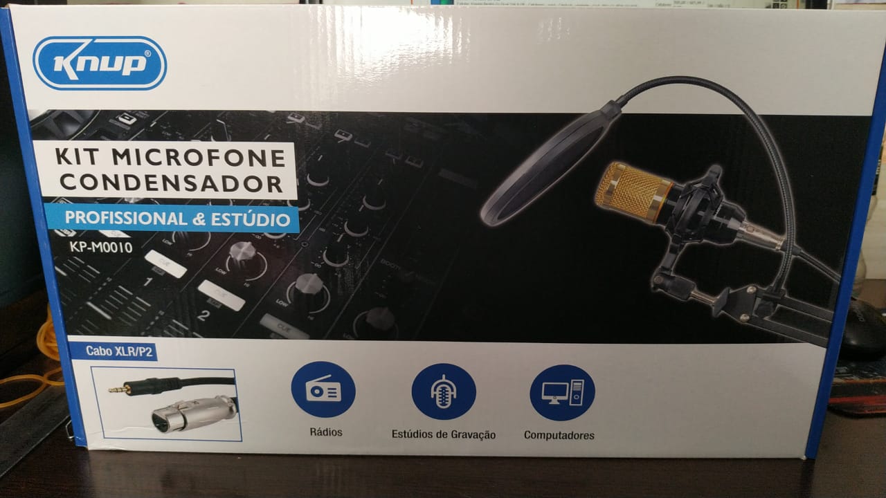  - Microfone - Central - unidade    Cod. MICROFONE ESTDIO/ PROFISSIONAL KP-M0010