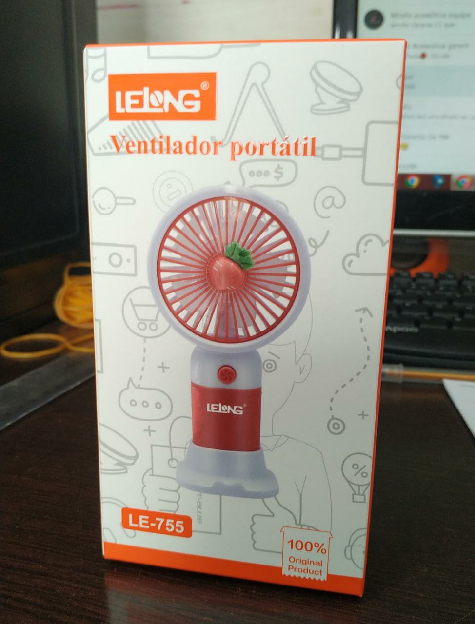  - Ventiladores - 7908044604877 - Central - unidade    Cod. VENTILADOR PORTTIL LE-755