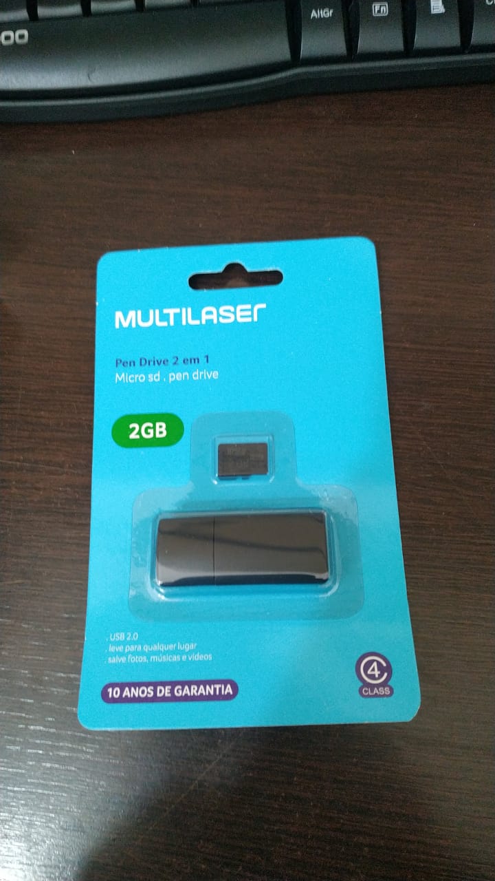  - Micro SD e Pendrive - unidade    Cod. PENDRIVE/ MICRO SD 2GB MC159