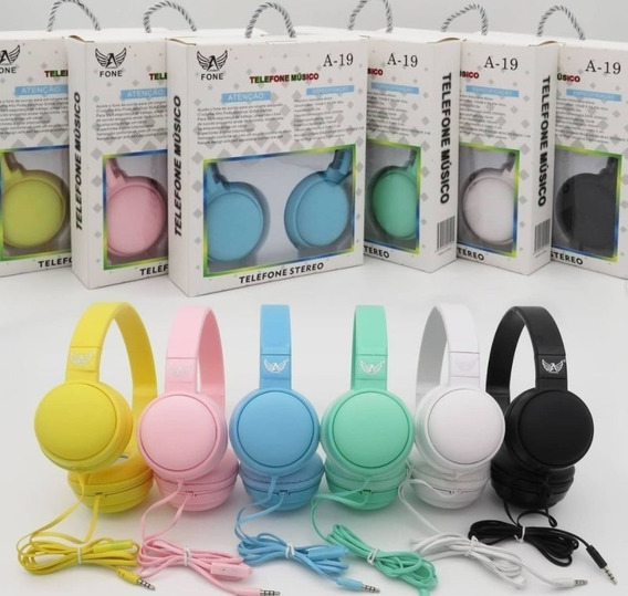  - Headphone - unidade    Cod. A-19 Headphone estreo com fio p2