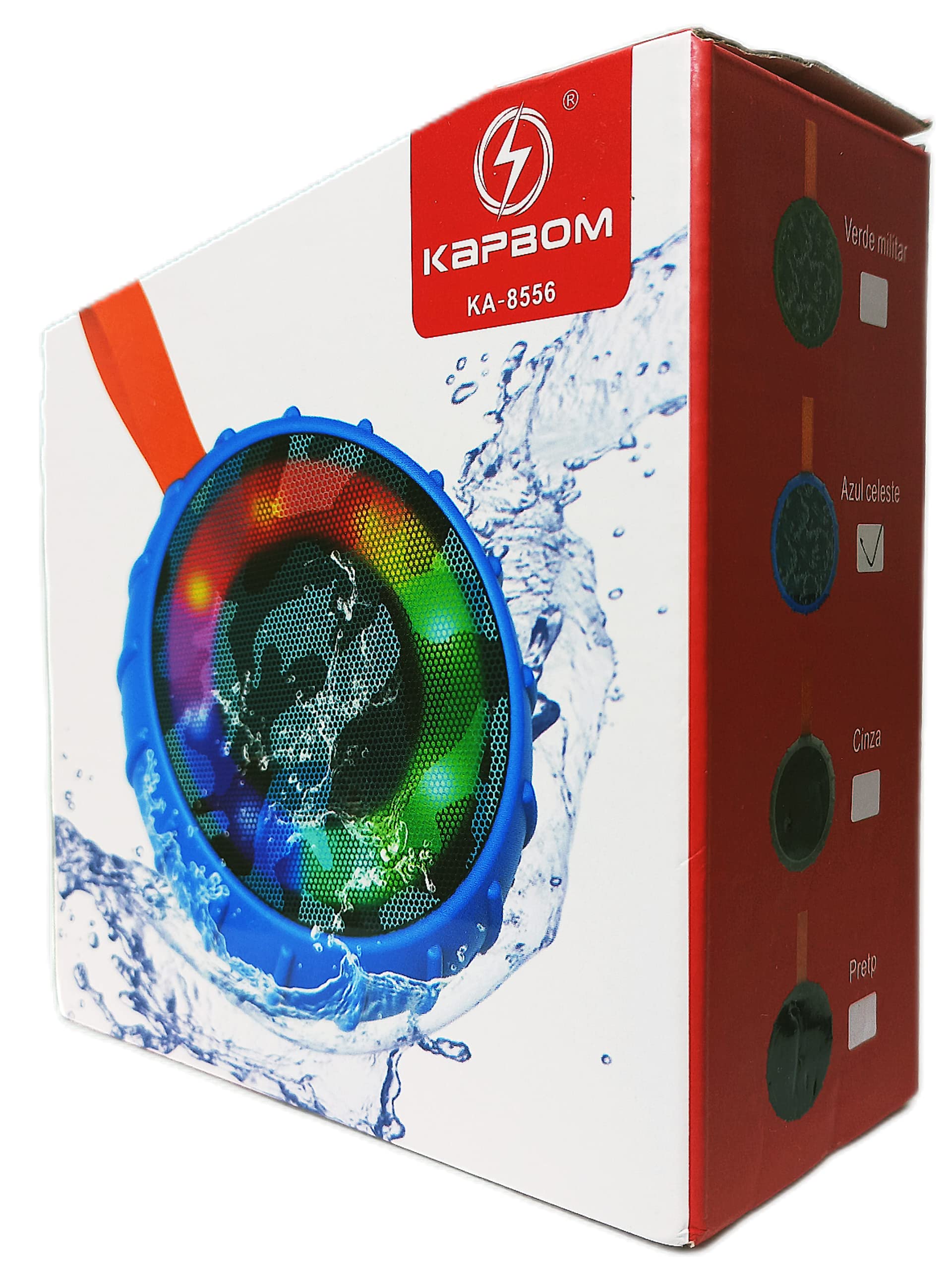  - Caixa de Som - KAPBOM - unidade    Cod.  Ka-8556 Caixa De Som Porttil A Prova D'Agua 