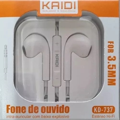  - Fones p2 - unidade    Cod. KD-737 FONE DE OUVIDO 