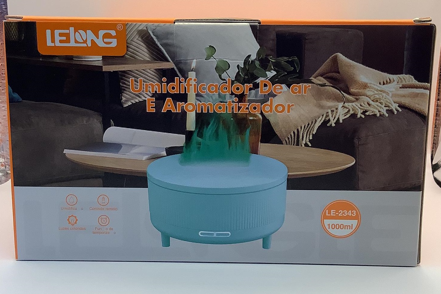  - Ventiladores - LELONG - unidade    Cod. LE-2343 UMIDIFICADOR DE AR E AROMATIZADOR