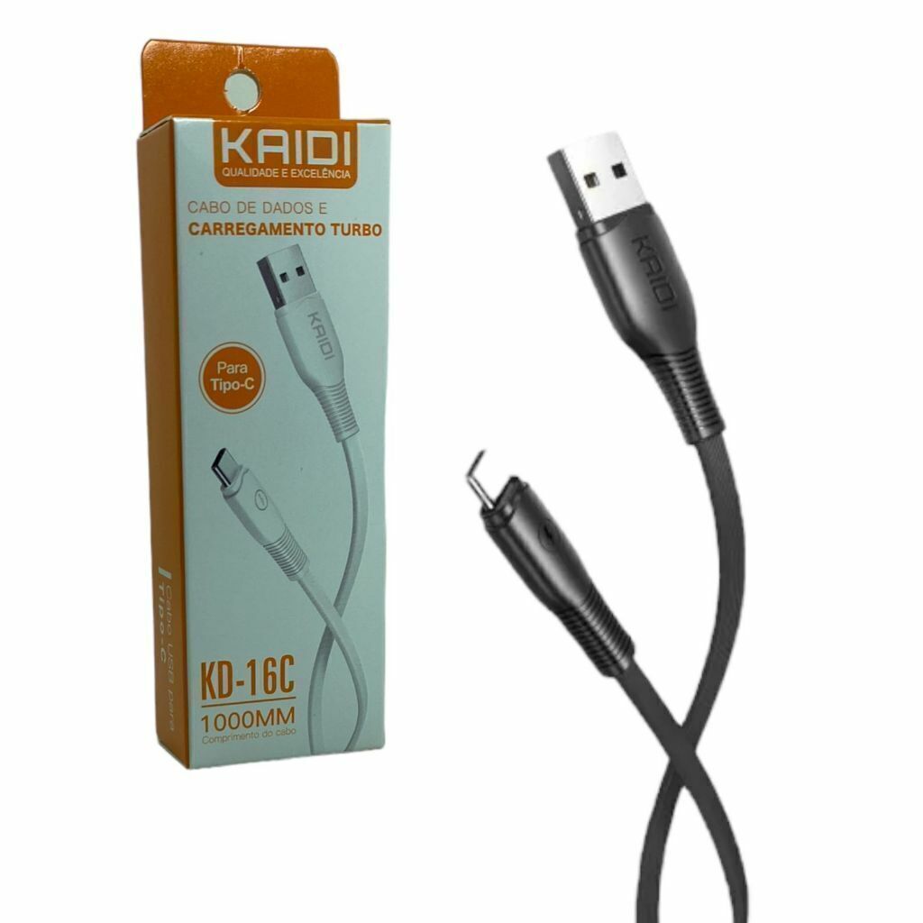  - Cabos Tipo- C - KAIDI    Cod. CABO PARA TIPO C KD-16C
