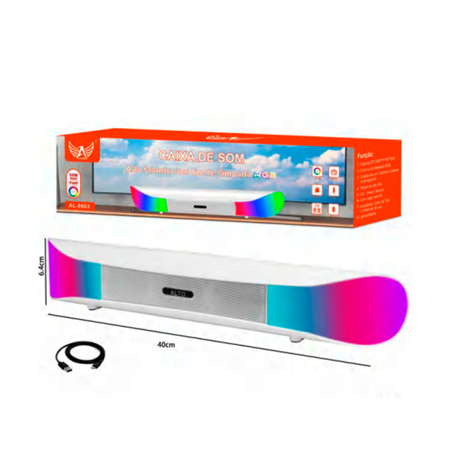  - Caixa de Som grande  - CAIXA DE SOM BLUETOOTH ALTOMEX - unidade    Cod. CAIXA DE SOM BLUETOOTH AL-8663