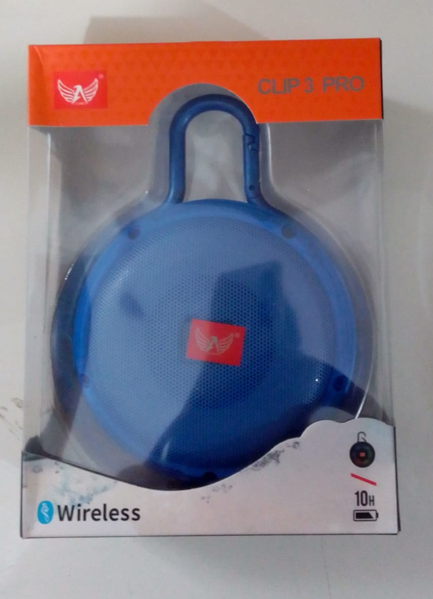  - Caixa de Som - unidade    Cod. caixa de som portatil bluetooth al-g9 clip 3 pro