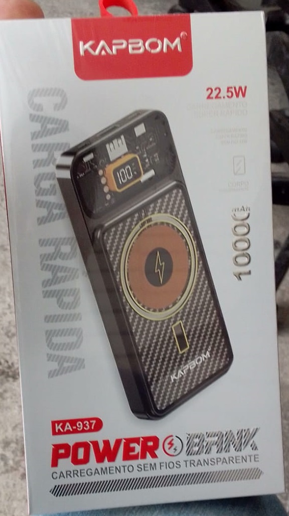  - Power Bank - unidade    Cod. POWER BANK 10000 MAH KA-937