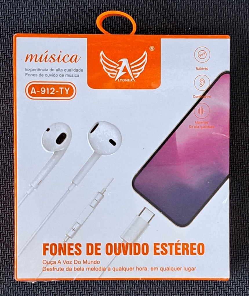  - Fones - unidade    Cod. FONE TIPO C A-912-TY