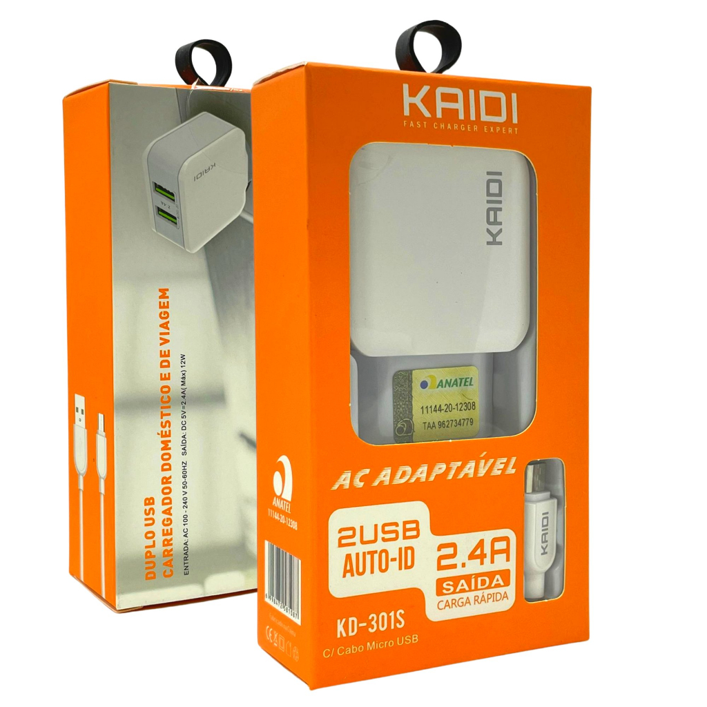  - Carregadores    Cod. CARREGADOR V8 KD-301S