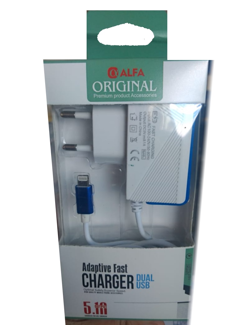  - Carregadores - Alfa    Cod. CARREGADOR IPHONE AF-K7-I6
