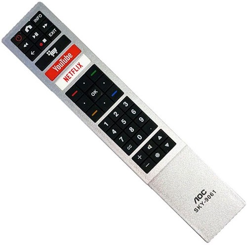  - Controle TV - preta - Central - unidade    Cod. CONTROLE REMOTO AOC SKY-9061