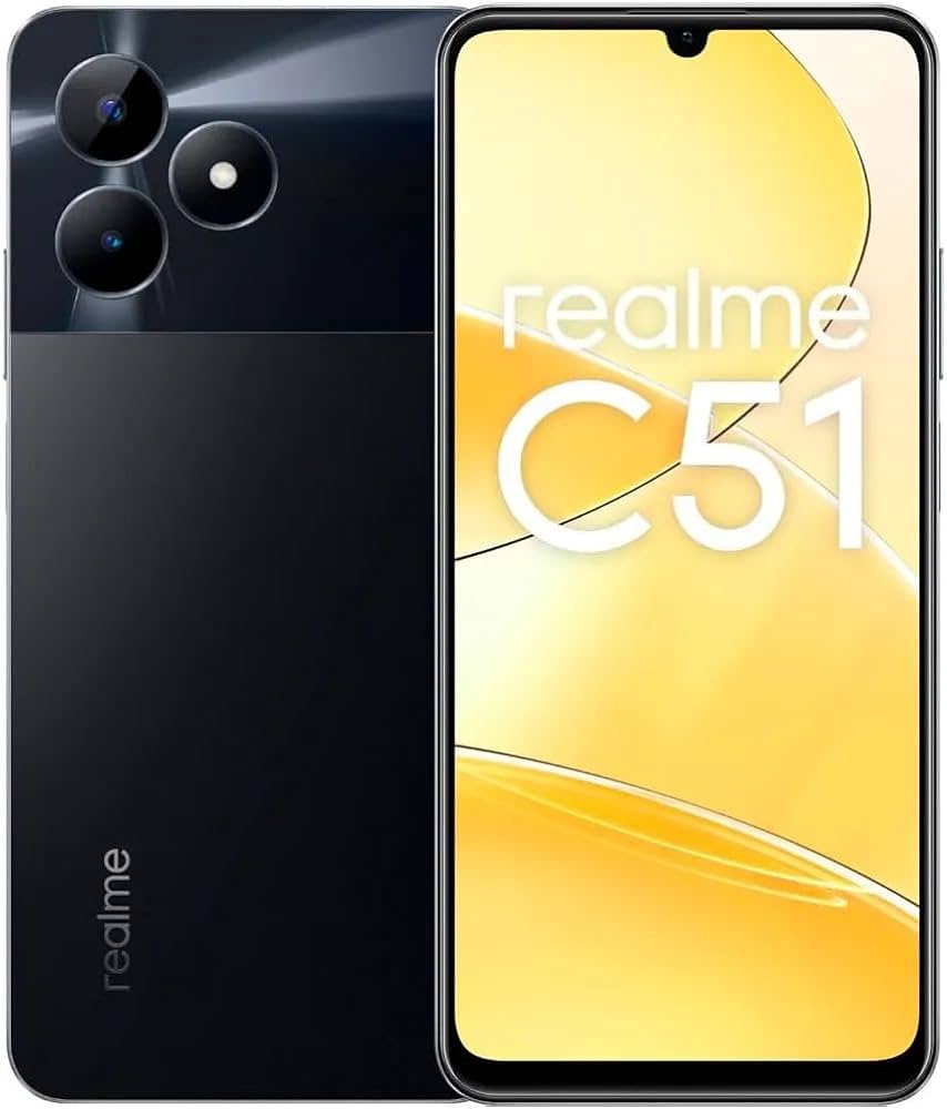  - Celulares - unidade    Cod. REALME C51 CARBON BLACK 4GB RAM 128GB ROM