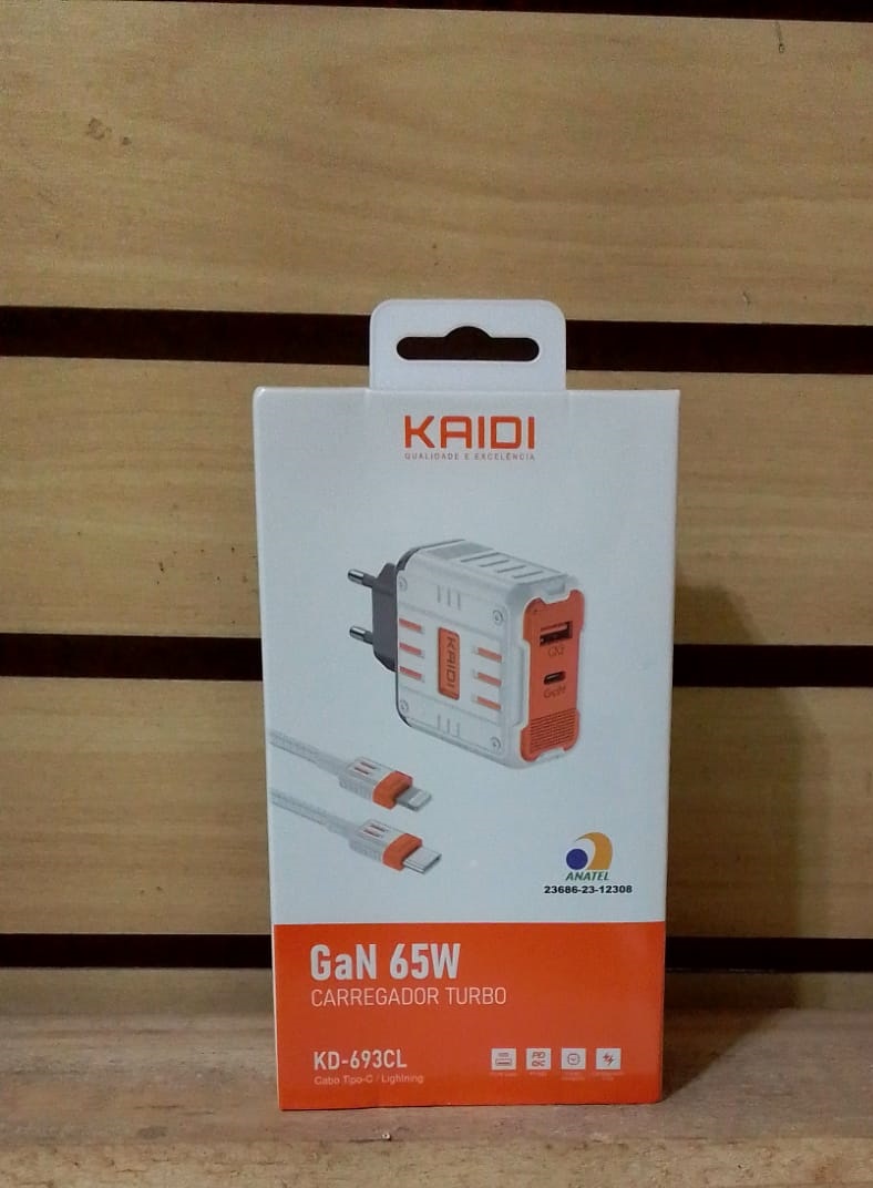  - Carregadores Iphone    Cod. CARREGADOR IPHONE COM TIPO C KD-693CL