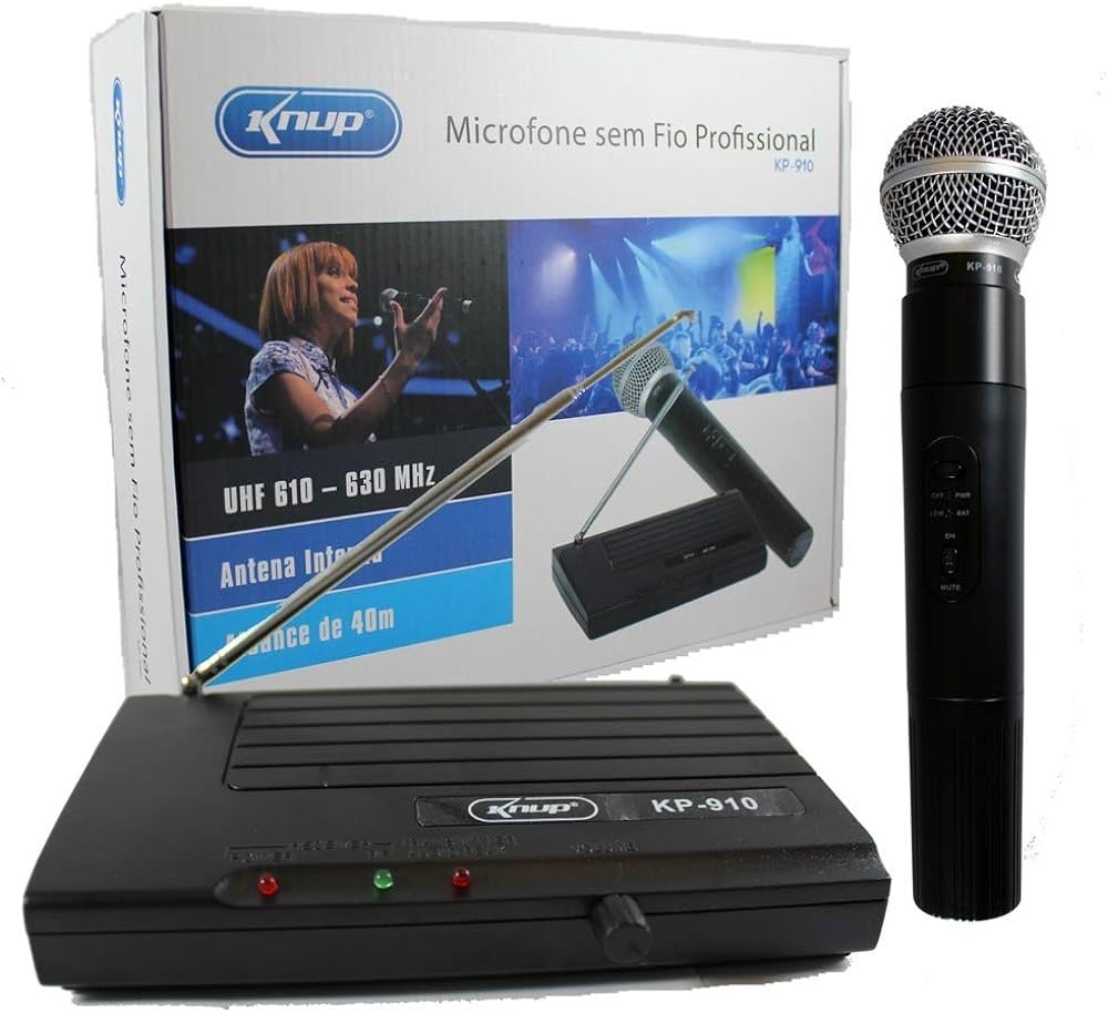  - Microfone - unidade    Cod. MICROFONE SEM FIO KP-910