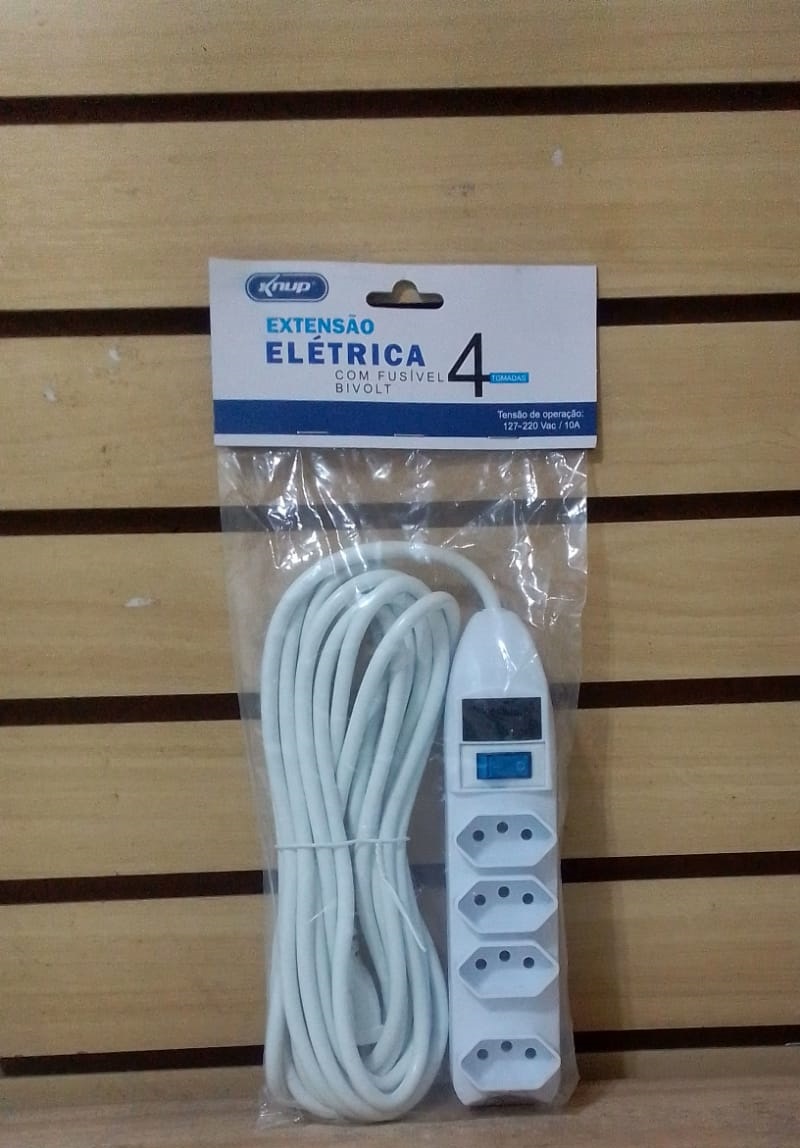  - Extenses - unidade    Cod. EXTENSO 4 ENTRADAS COM FILTRO DE LINHA SL7604-5M