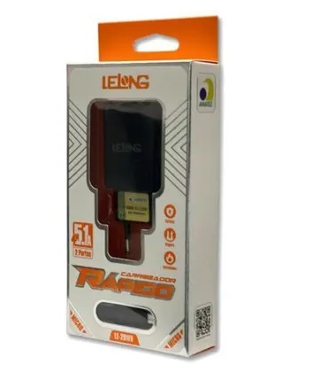  - Carregadores V8    Cod. CARREGADOR V8 LE-291FV USB/C