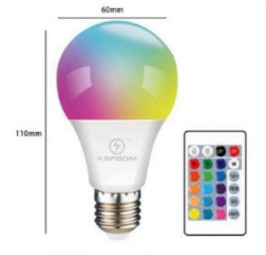  - Lampada    Cod. LAMPADA LED RGB 220V 5W KA-L97