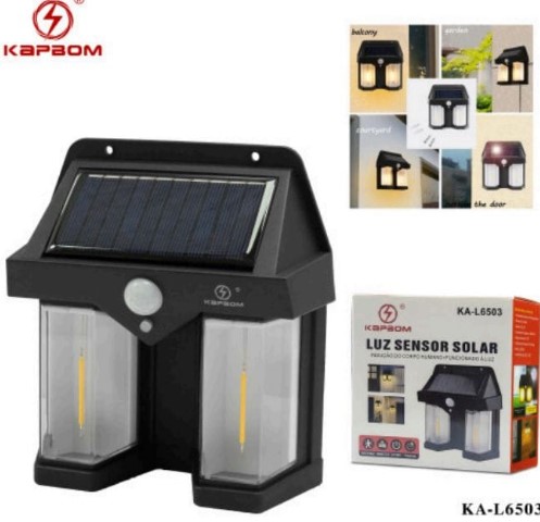  - Luminaria - loja c3    Cod. LUMINARIA COM SENSOR SOLAR KA-L6503