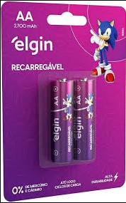  - Pilhas    Cod. PILHA ELGIN GROSSA EMBALAGEM COM 2