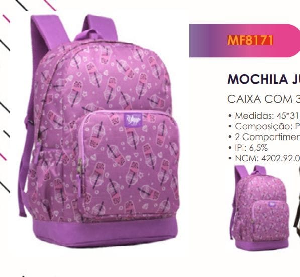  - Brinquedo    Cod. mochila mf8171