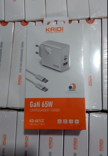  - Carregadores    Cod. CARREGADOR TIPO C COM TIPO C KD-681CC