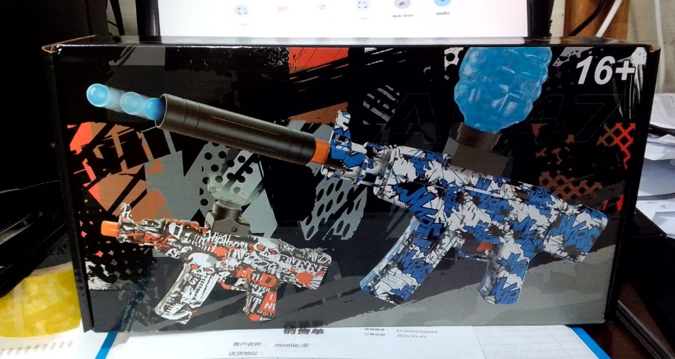  - Brinquedo    Cod. ARMINHA DE GEL AK-47 NEW FASHION