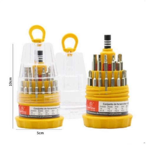  - Parafusadeira - LOJA C3    Cod. KIT DE CHAVE DE FENDA JL-1162