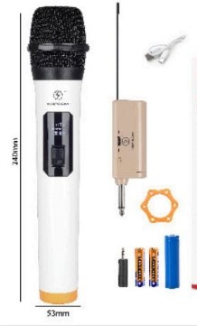  - Microfone    Cod. MICROFONE SEM FIO KA-M86C