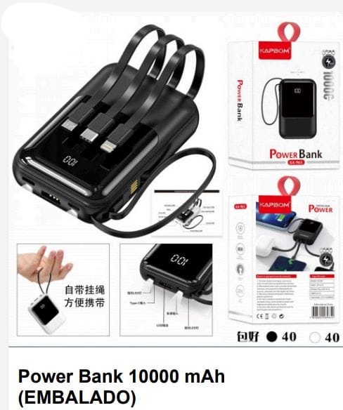 - Power Bank    Cod. power bank 10000 mah ka-965